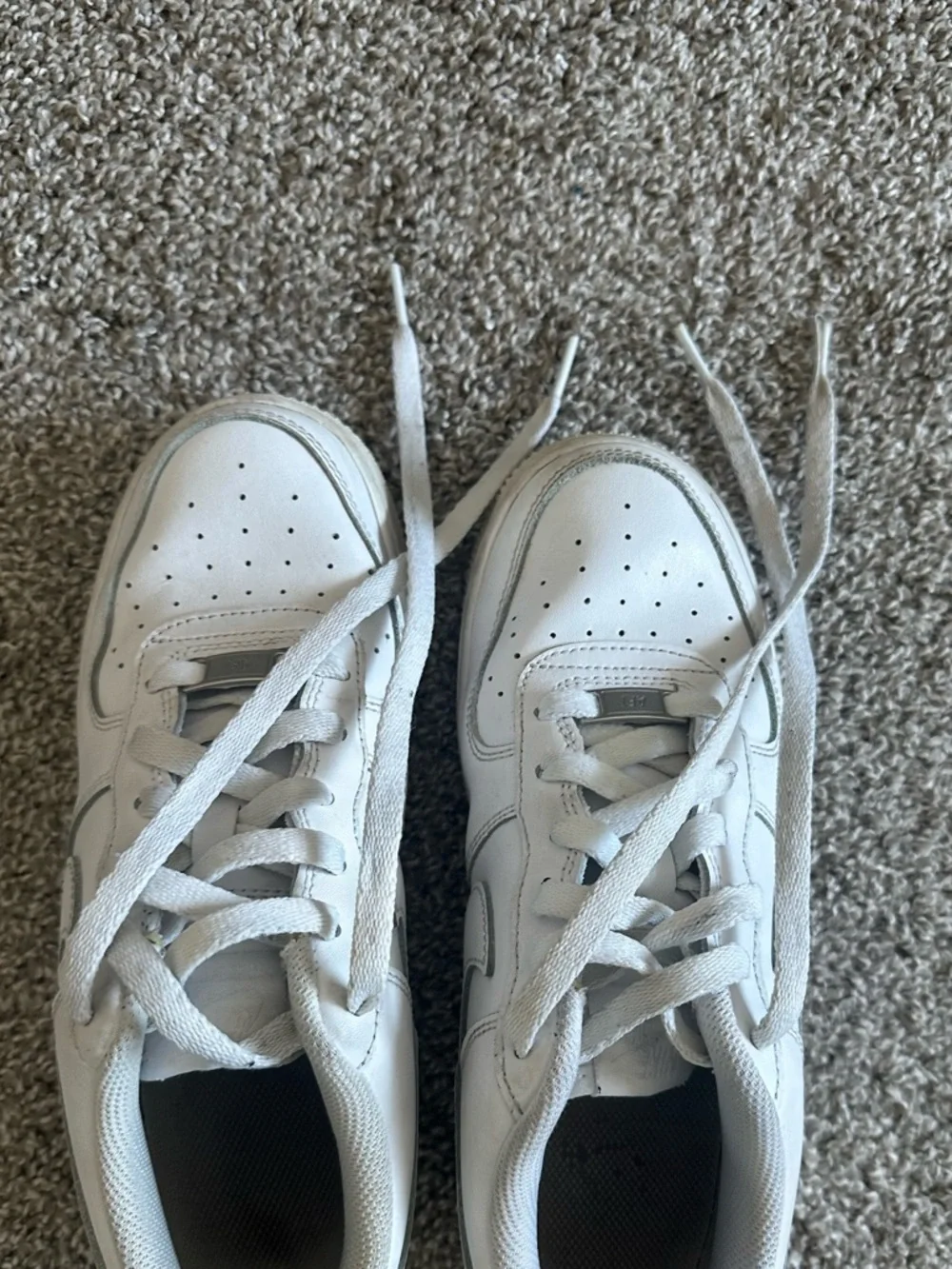 Nike White Low-Top Air Force Ones Sneker - Picture 2 of 3